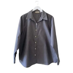 Eddie Bauer Wrinkle Resistant Long Sleeves Mens Button Down Shirt SZ XL